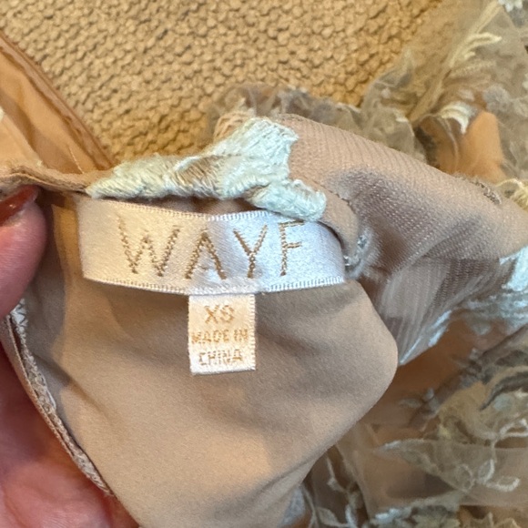 Wayf Floral Mesh Lace Embroidered Maxi Cocktail Dress - Picture 2 of 7